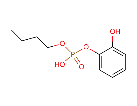 Molecular Structure of 46725-68-2 (Phosphoric acid, monobutyl mono(2-hydroxyphenyl) ester)