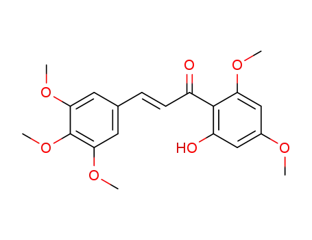 Molecular Structure of 53350-27-9 (2-Propen-1-one,
1-(2-hydroxy-4,6-dimethoxyphenyl)-3-(3,4,5-trimethoxyphenyl)-)