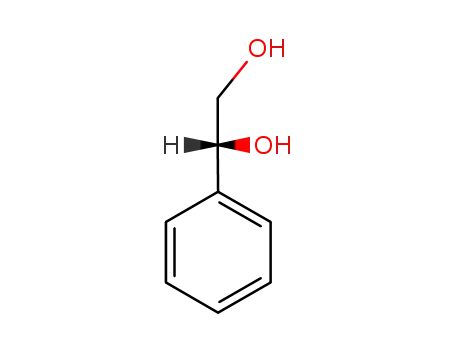 Molecular Structure of 16355-00-3 ((R)-(-)-1-Phenyl-1,2-ethanediol)