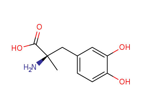 Molecular Structure of 2799-15-7 (D-a-Methyl DOPA)