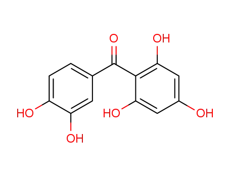 Molecular Structure of 519-34-6 (2,3',4,4',6-Pentahydroxybenzophenone)