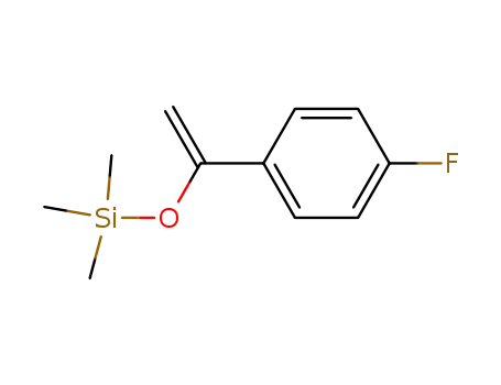 Molecular Structure of 58518-77-7 (Silane, [[1-(4-fluorophenyl)ethenyl]oxy]trimethyl-)