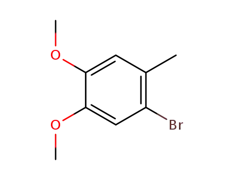 Molecular Structure of 52806-46-9 (2-Bromo-4,5-dimethoxytoluene)