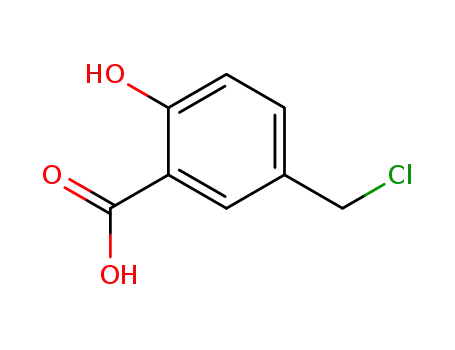 Molecular Structure of 10192-87-7 (5-(chloromethyl)-2-hydroxybenzoic acid)