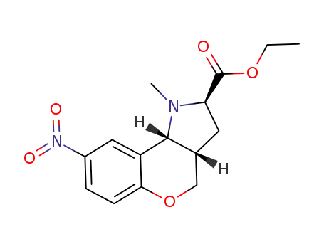 ethyl (2RS,3aSR,9bRS)-1-methyl-8-nitro-1,2,3,3a,4,9b-hexahydrochromeno[4,3-b]pyrrole-2-carboxylate