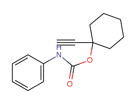 Molecular Structure of 73623-16-2 (1-ethynylcyclohexyl phenylcarbamate)