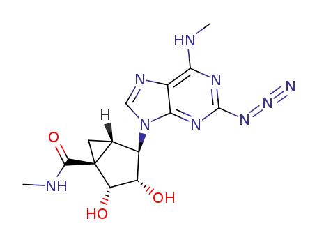 (1S,2R,3S,4R,5S)-4-(2-azido-6-(methylamino)-9H-purin-9-yl)-2,3-dihydroxy-N-methylbicyclo[3.1.0]hexane-1-carboxamide