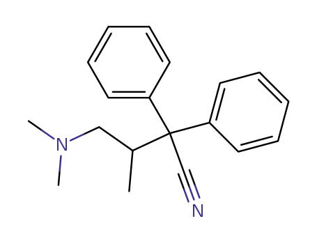 2,2-diphenyl-3-methyl-4-(dimethylamino)-butyronitrile