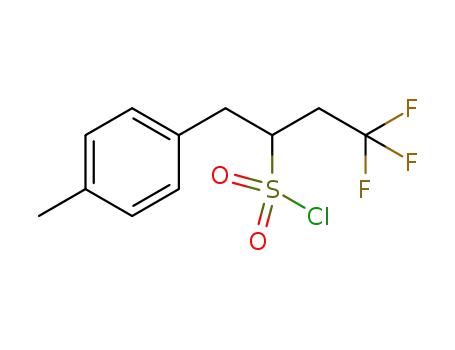 4,4,4-trifluoro-1-(p-tolyl)butane-2-sulfonyl chloride