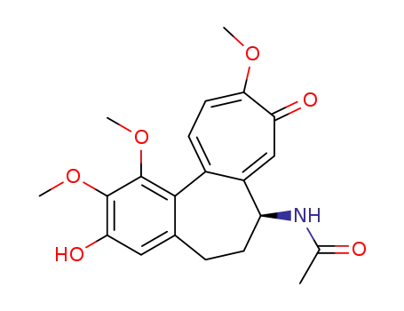 Molecular Structure of 7336-33-6 ((-)-3-Demethylcolchicine)