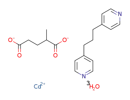 {[Cd(1,3-bis(4-pyridyl)propane)(2-methylglutarate)(OH2)]·2H2O}n