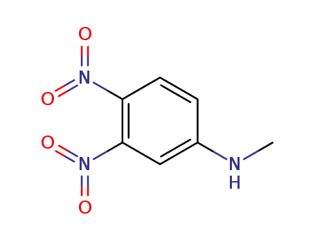 Molecular Structure of 61149-80-2 (Benzenamine, N-methyl-3,4-dinitro-)