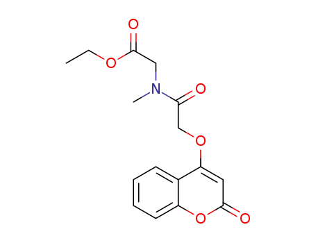 ethyl 2-(N-methyl-2-(2-oxo-2H-chromen-4-yloxy)acetamido)acetate