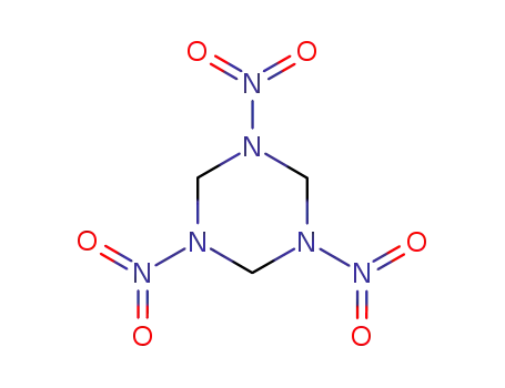Molecular Structure of 121-82-4 (HEXAHYDRO-1,3,5-TRINITRO-1,3,5-TRIAZINE)