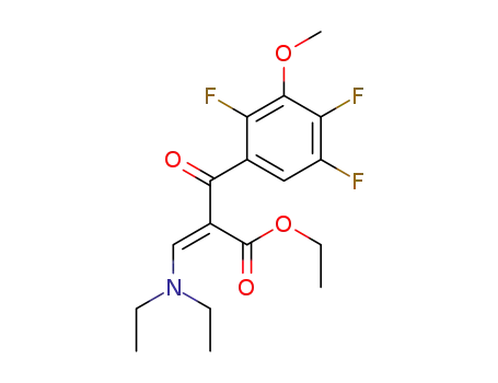 ethyl α(Z)-[(diethylamino)methylene]-2,4,5-trifluoro-3-methoxy-β-oxo-benzenepropanoate