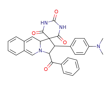 3'-benzoyl-2'-(4-dimethylaminophenyl)-3',10'a-dihydro-1H,2'H-spiro[pyrimidine-5,1'-pyrrolo[1,2-b]isoquinoline]-2,4,6(1H,3H,5H)-trione