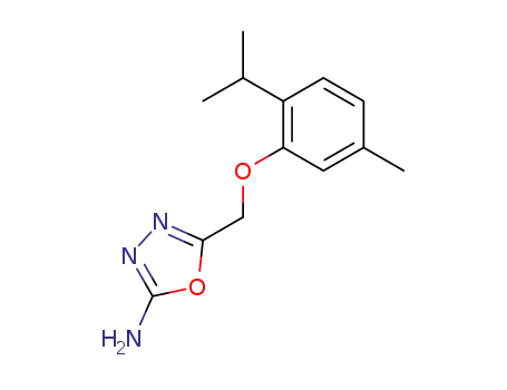 2-amino-5-(2'-isopropyl-5'-methylphenoxymethyl)-1,3,4-oxadiazole