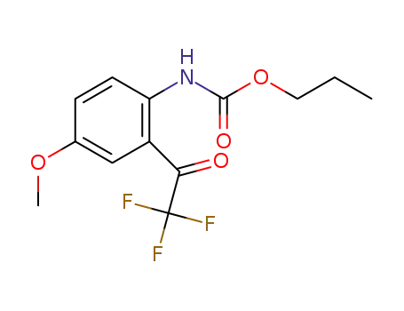 4-methoxy-2-trifluoroacetyl-aniline ring propyl formate