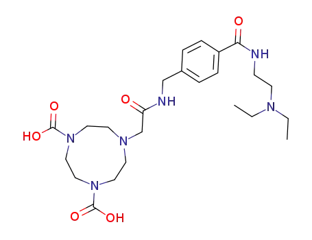 2,2'-(7-(2-((4-((2-(diethylamino)ethyl)carbamoyl)benzyl)amino)-2-oxoethyl)-1,4,7-triazonane-1,4-diyl)diacetic acid