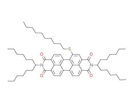 N,N'-di-(1'-hexylheptyl )-1-decylthioperylene-3,4:9,10-tetracarboxydiimide