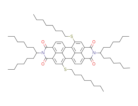 N,N'-di-(1'-hexylheptyl)-1,7-dioctylthioperylene-3,4:9,10-tetracarboxydiimide