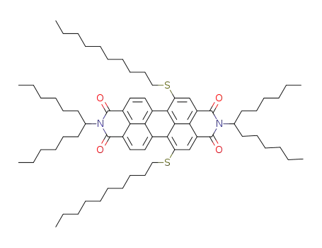 N,N'-di-(1'-hexylheptyl)-1,6-didecylthioperylene-3,4:9,10-tetracarboxydiimide