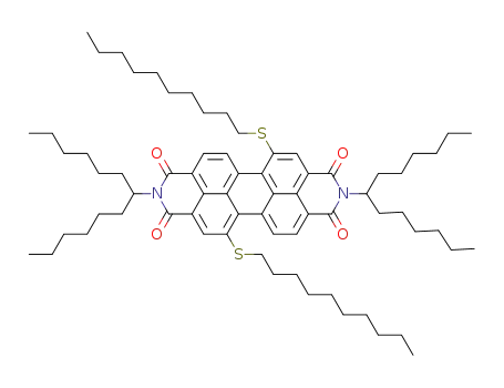 N,N'-di-(1'-hexylheptyl)-1,7-didecylthioperylene-3,4:9,10-tetracarboxydiimide