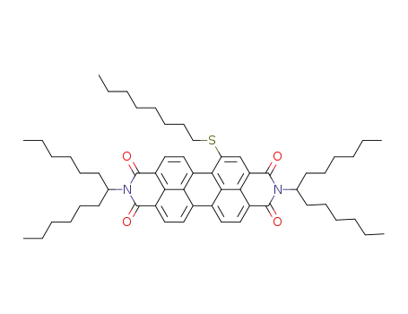 N,N'-di-(1'-hexylheptyl )-1-octylthioperylene-3,4:9,10-tetracarboxydiimide