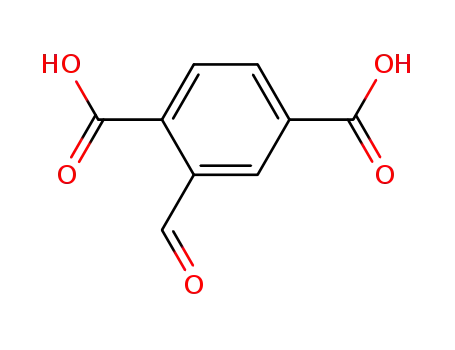 Molecular Structure of 69526-90-5 (2-FORMYL-1,4-BENZENEDICARBOXYLIC ACID)