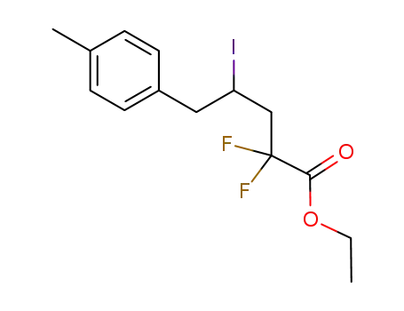 2,2-difluoro-4-iodo-5-(p-tolyl) pentanoate