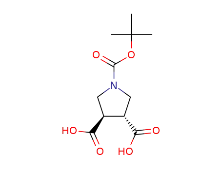(3R,4R)-1-(tert-butoxycarbonyl)pyrrolidine-3,4-dicarboxylic acid