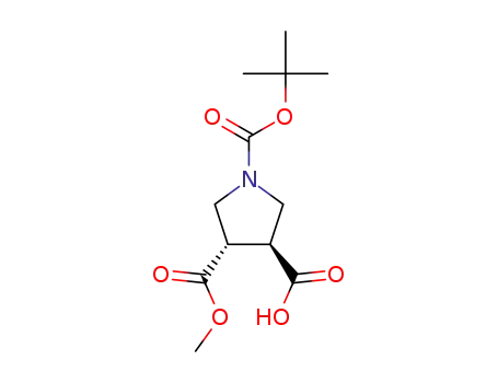 trans-1-(tert-butoxycarbonyl)-4-(methoxycarbonyl)pyrrolidine-3-carboxylic acid