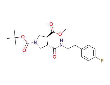 1-(tert-butyl) 3-methyl trans-4-((4-fluorophenethyl)carbamoyl)pyrrolidine-1,3-dicarboxylate
