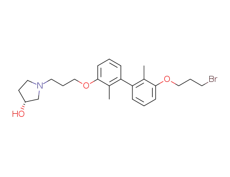 (R)-1-(3-((3'-(3-bromopropoxy)-2,2'-dimethyl-[1,1'-biphenyl]-3-yl)oxy)propyl)pyrrolidin-3-ol