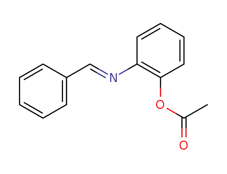 2-benzylideneaminophenyl acetate