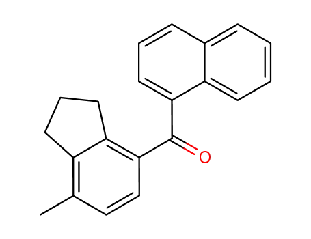 Molecular Structure of 63665-87-2 (7-METHYLINDAN-4-YL 1-NAPHTHYL KETONE)