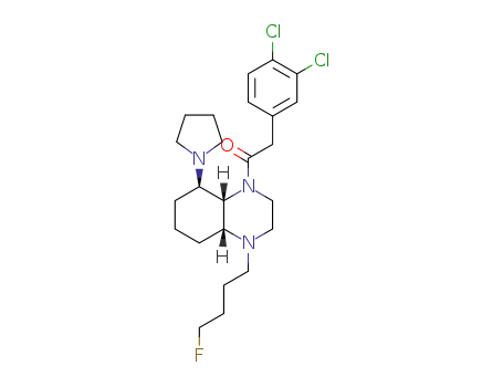 2-(3,4-dichlorophenyl)-1-[(4aRS,8RS,8aSR)-4-(4-fluorobutyl)-8-(pyrrolidin-1-yl)-3,4,4a,5,6,7,8,8a-octahydroquinoxalin-1(2H)-yl]ethan-1-one