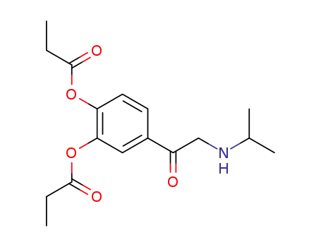 1-(3,4-bis-propionyloxy-phenyl)-2-isopropylamino-ethanone