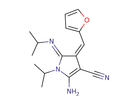 (4Z,5Z)-2-amino-4-(furan-2-ylmethylene)-1-isopropyl-5-(isopropylimino)-4,5-dihydro-1H-pyrrole-3-carbonitrile