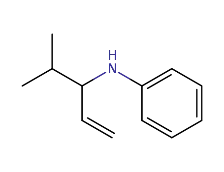 Molecular Structure of 97206-71-8 (Benzenamine, N-[1-(1-methylethyl)-2-propenyl]-)