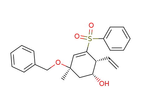 (1R,2R,5R)-3-Benzenesulfonyl-5-benzyloxy-5-methyl-2-vinyl-cyclohex-3-enol