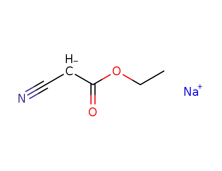 Acetic acid, cyano-, ethyl ester, ion(1-), sodium