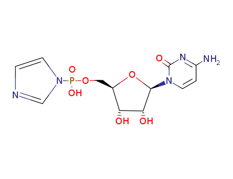 Molecular Structure of 69673-09-2 (Cytidine, 5'-(hydrogen 1H-imidazol-1-ylphosphonate))