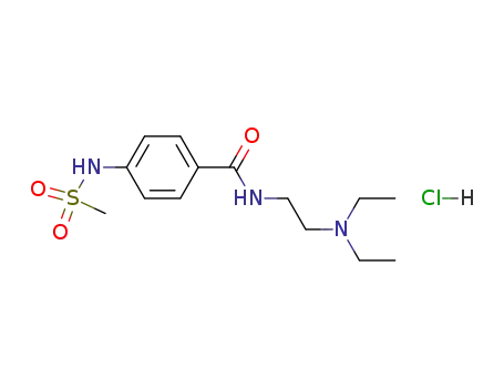 Benzamide,N-[2-(diethylamino)ethyl]-4-[(methylsulfonyl)amino]-, hydrochloride (1:1)