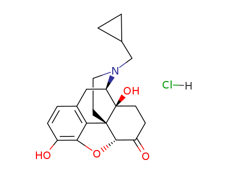 16676-29-2,Naltrexone hydrochloride,Morphinan-6-one,17-(cyclopropylmethyl)-4,5-epoxy-3,14-dihydroxy-, hydrochloride, (5a)- (9CI);Antaxone;Depade;EN 1639A;NIH 8503;Nalorex;Trexan;