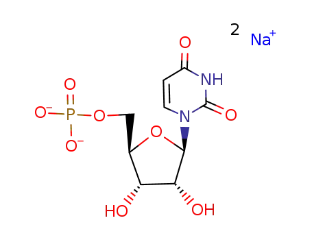 Molecular Structure of 3387-36-8 (Disodium uridine-5'-monophosphate)