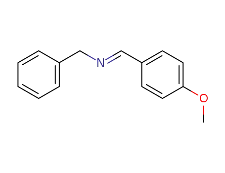 Molecular Structure of 130517-94-1 (Benzenemethanamine, N-[(4-methoxyphenyl)methylene]-, (E)-)
