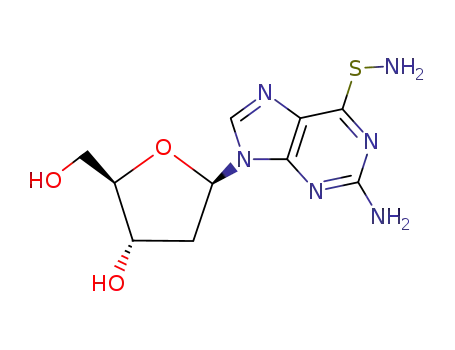 2-amino-9-(2-deoxy-β-D-erythro-pentofuranosyl)purine-6-sulfenamide