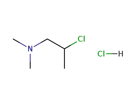 Molecular Structure of 4584-49-0 (2-Dimethylaminoisopropyl chloride hydrochloride)