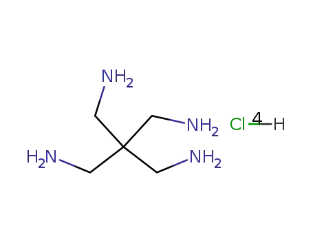 Molecular Structure of 14302-75-1 (1,3-Propanediamine, 2,2-bis(aminomethyl)-, tetrahydrochloride)